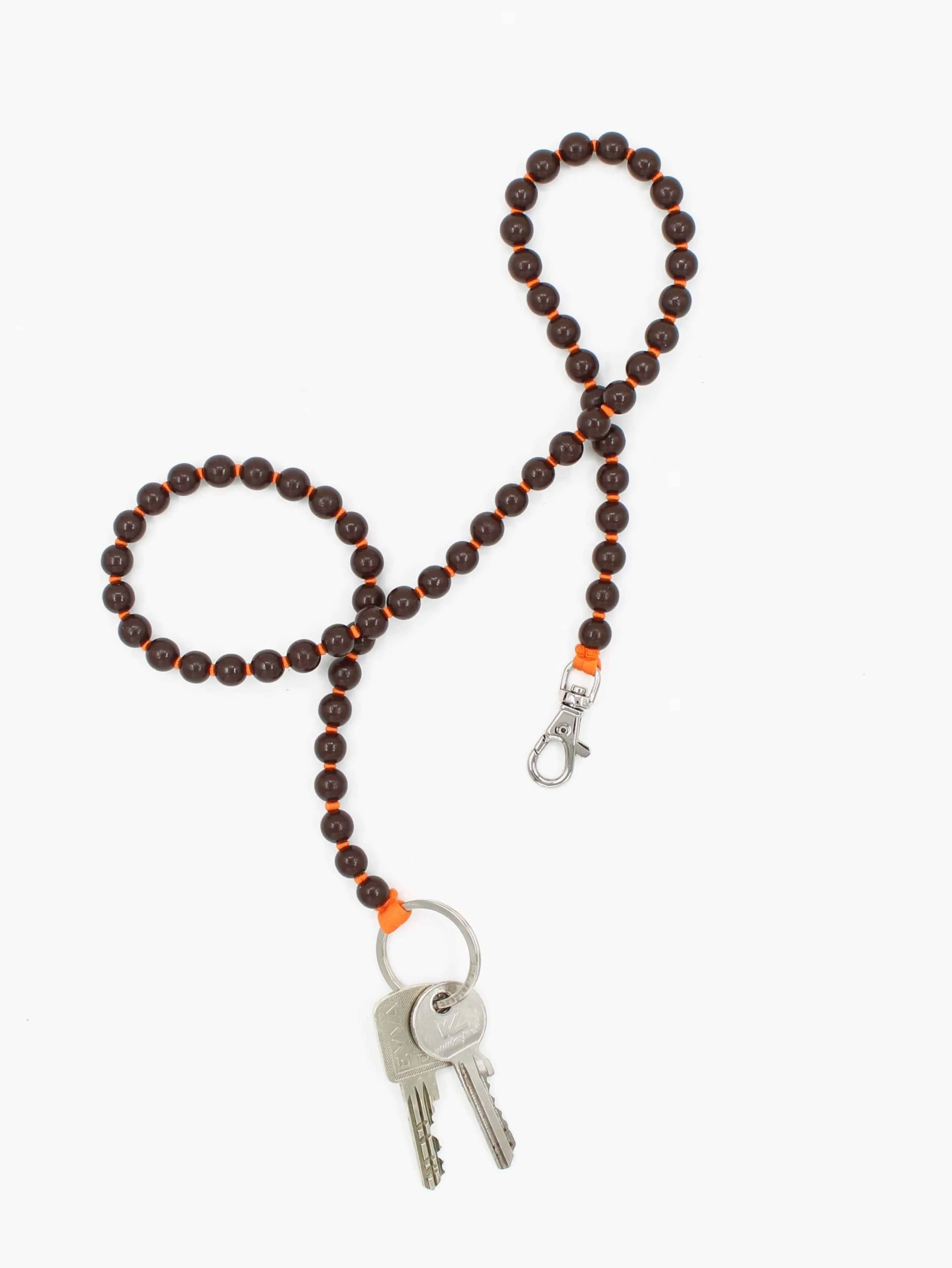 Perlen long, brown - orange sold by Ina.seifart