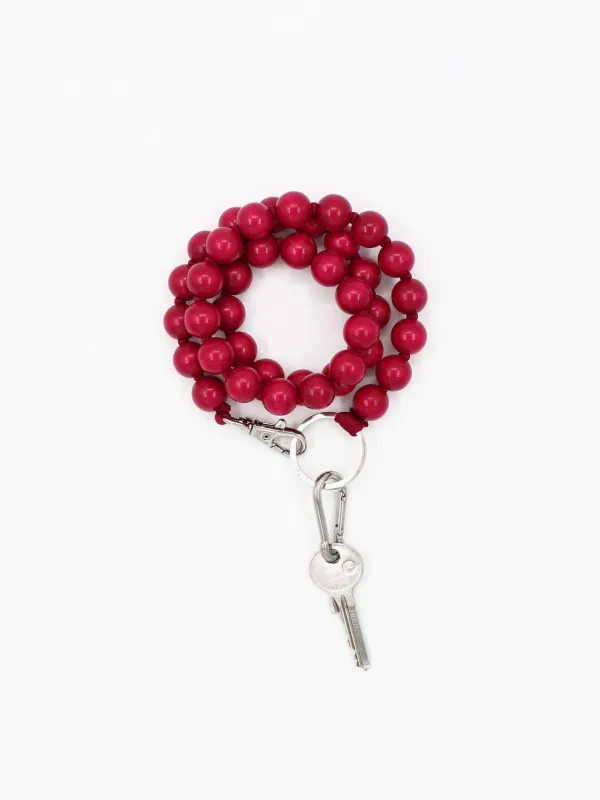 BIG Perlen long, bordo made by Ina.seifart