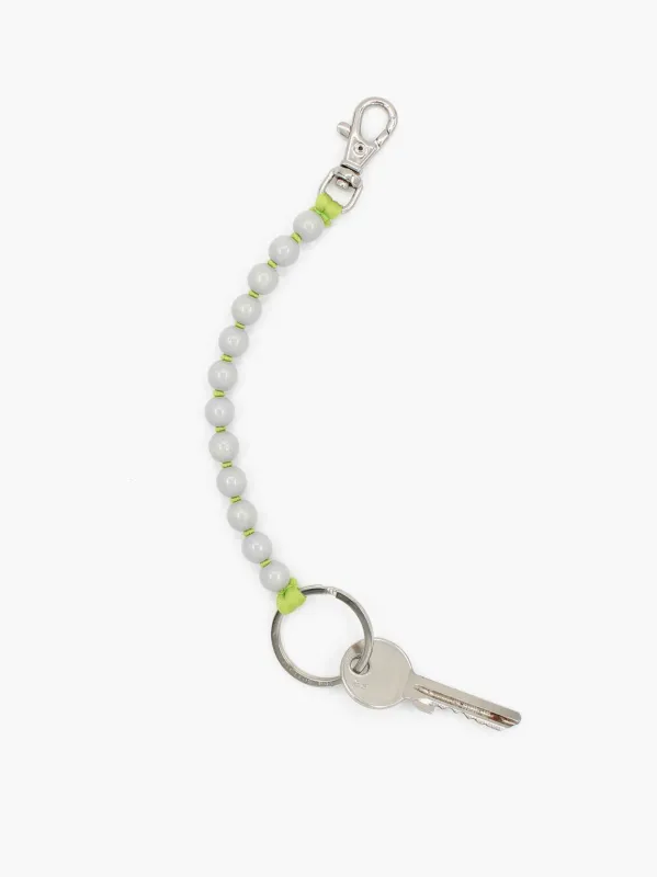 Perlen short, lightgrey-lime made by Ina.seifart