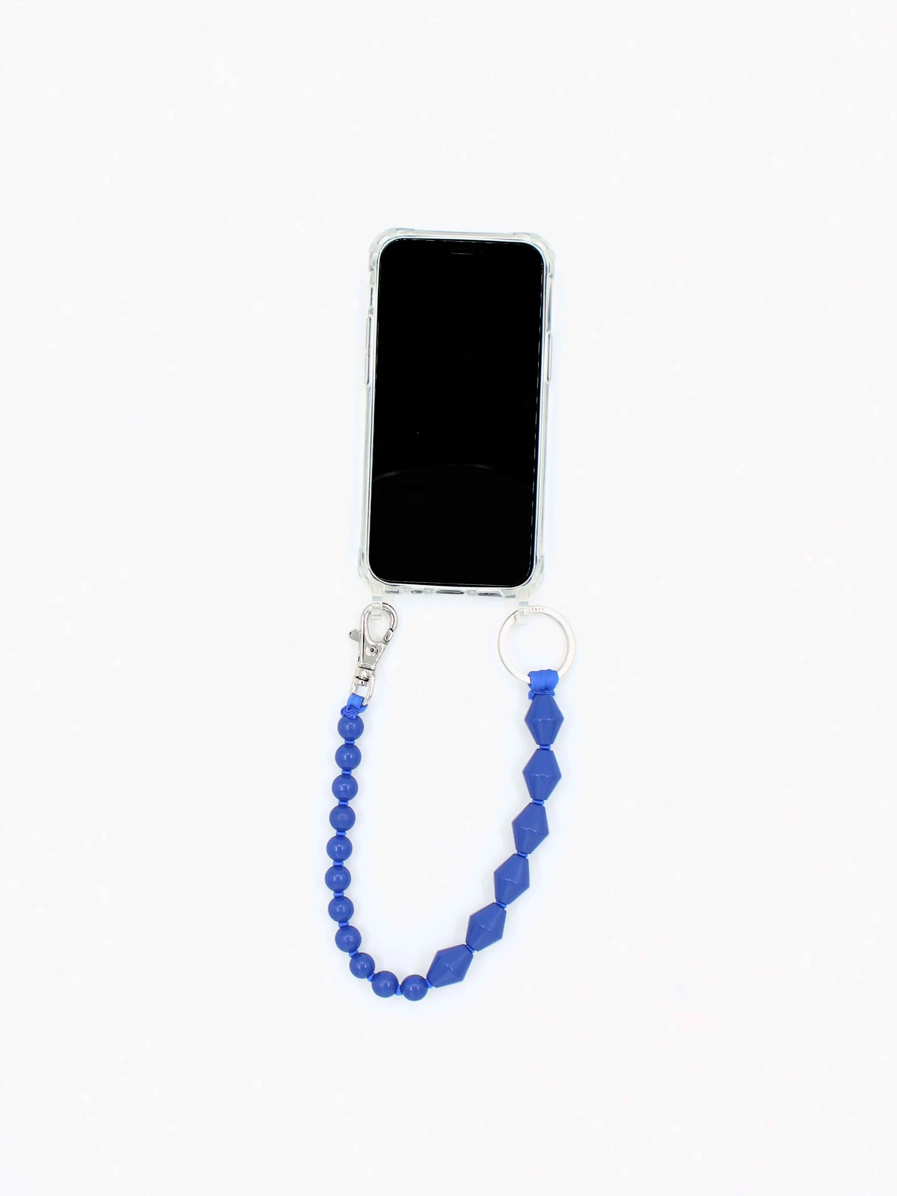 Perlenzickzack Short, blue sold by Ina.seifart