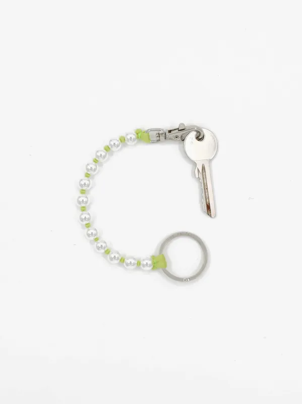 Perlen short, silver - lime made by Ina.seifart