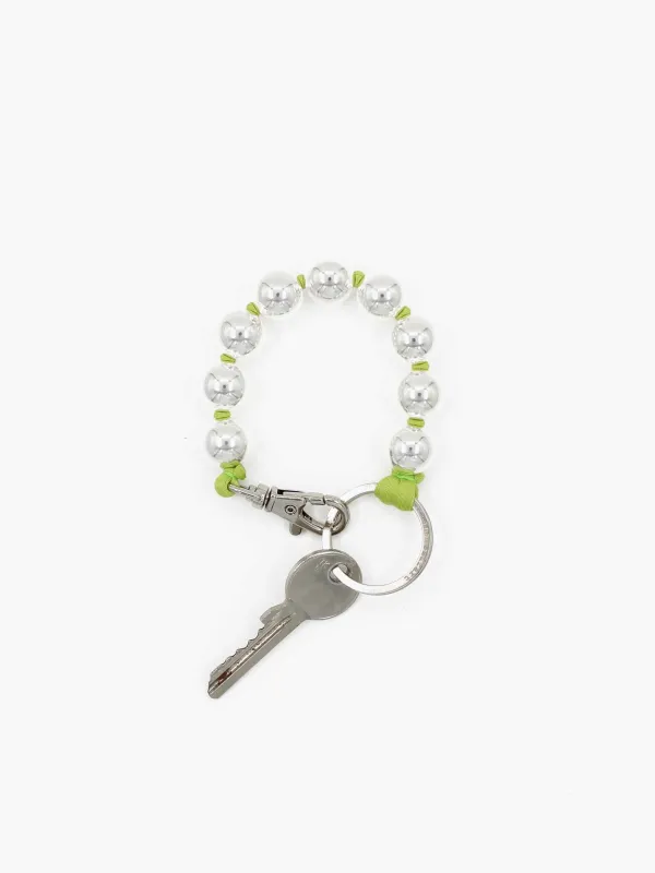 BIG Perlen short, silver- lime made by Ina.seifart