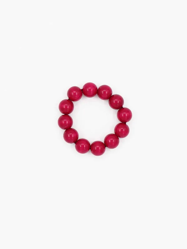 Big Perlen bracelet, bordo made by Ina.seifart