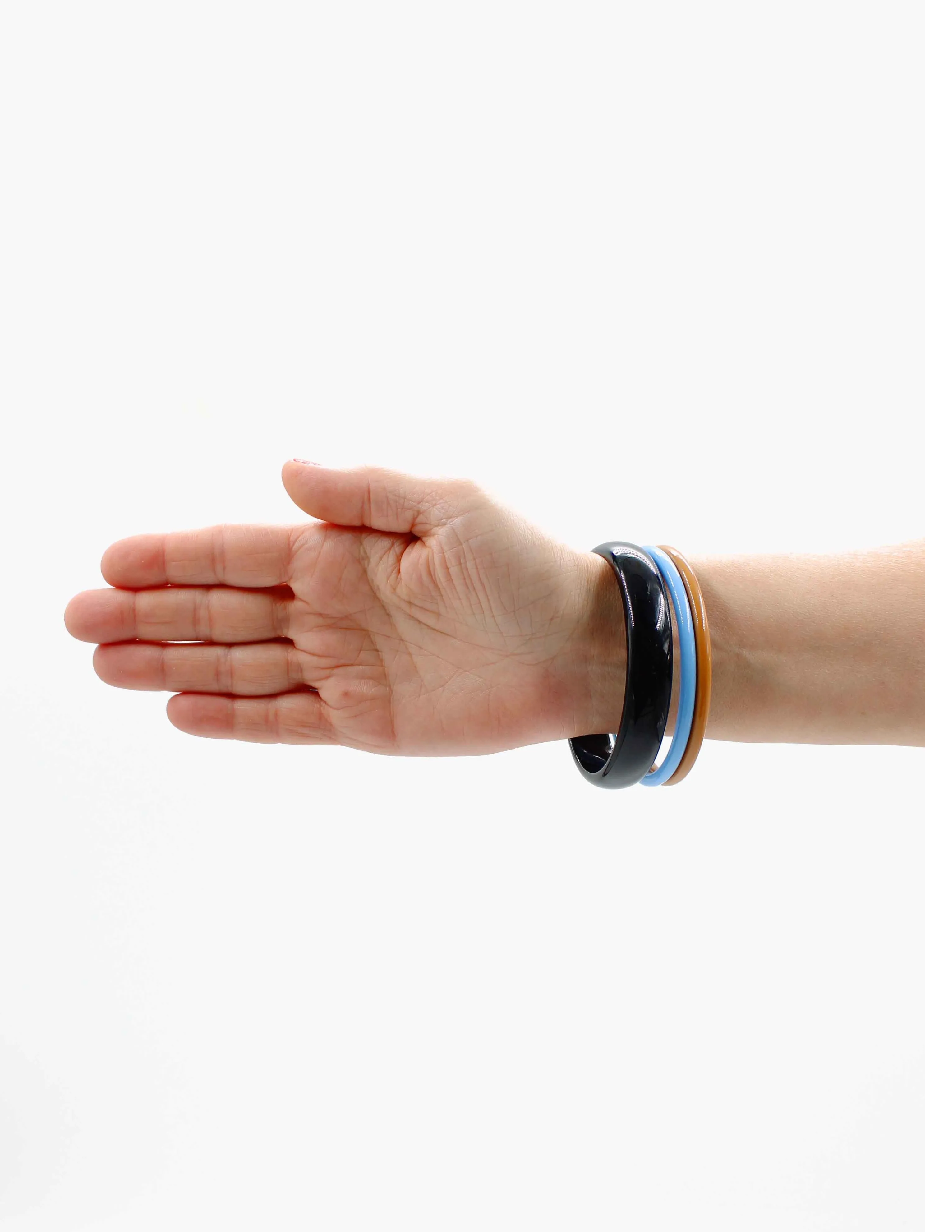 Armreifen, black - sky - mocca sold by Ina.seifart