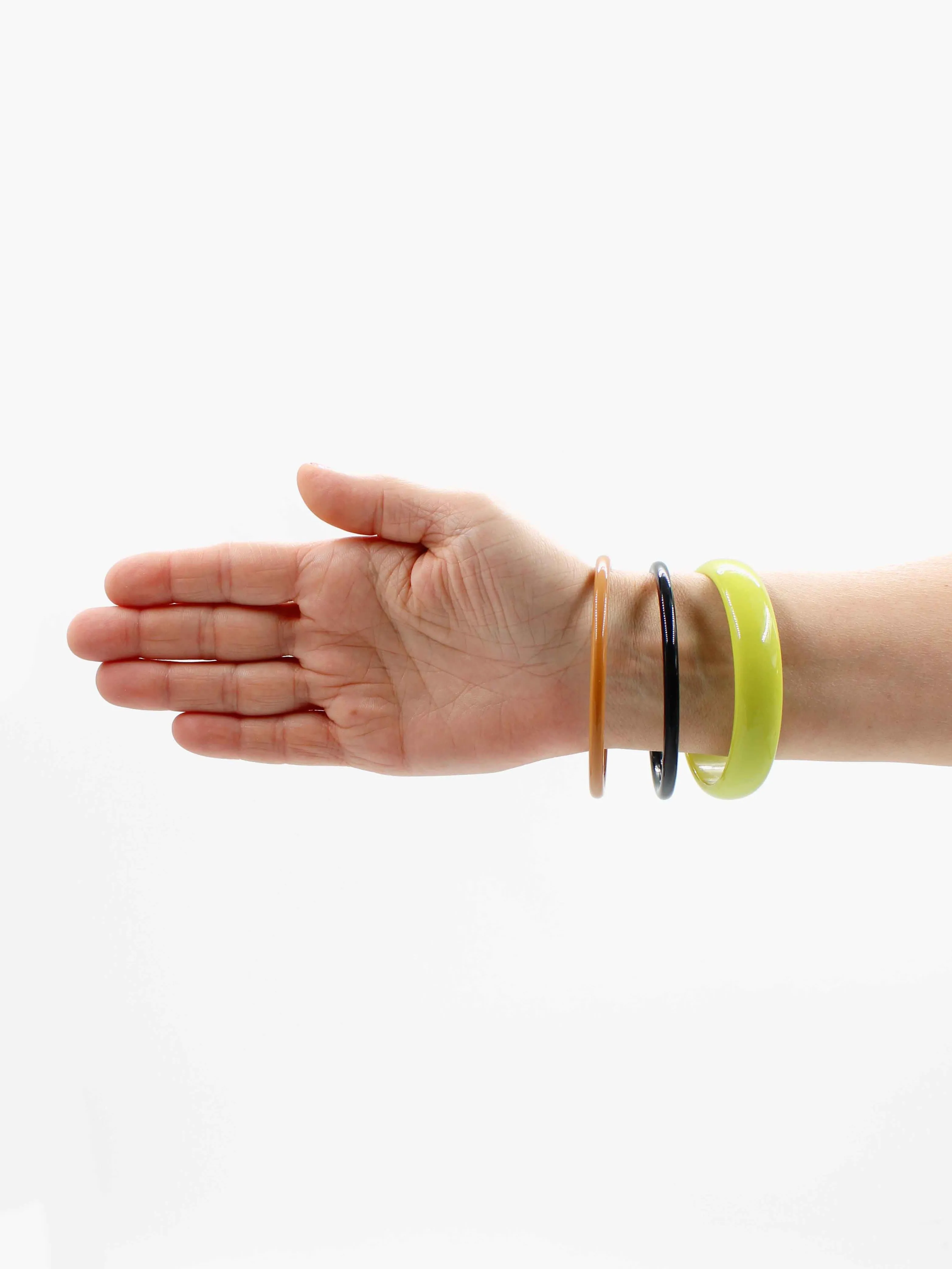 Armreifen, lime - black - mocca sold by Ina.seifart