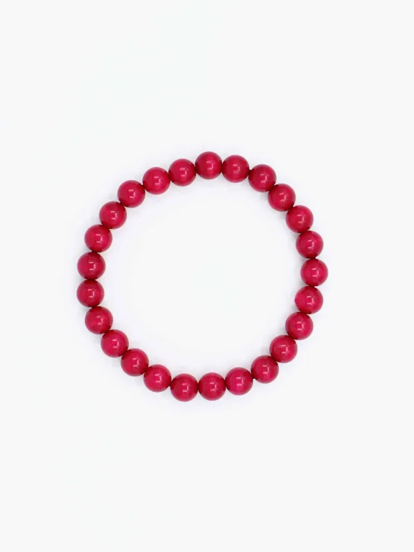 Big Perlen necklace, bordo made by Ina.seifart