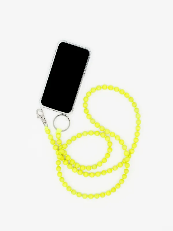 Handykette, neonyellow made by Ina.seifart