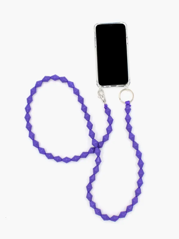Zickzack Handykette, purple made by Ina.seifart