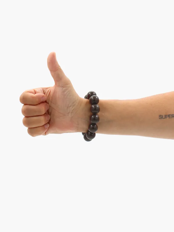 Big Perlen bracelet, brown made by Ina.seifart