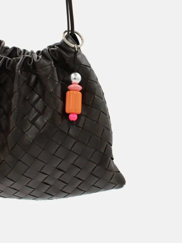Bag Charm Lola, orange made by Ina.seifart