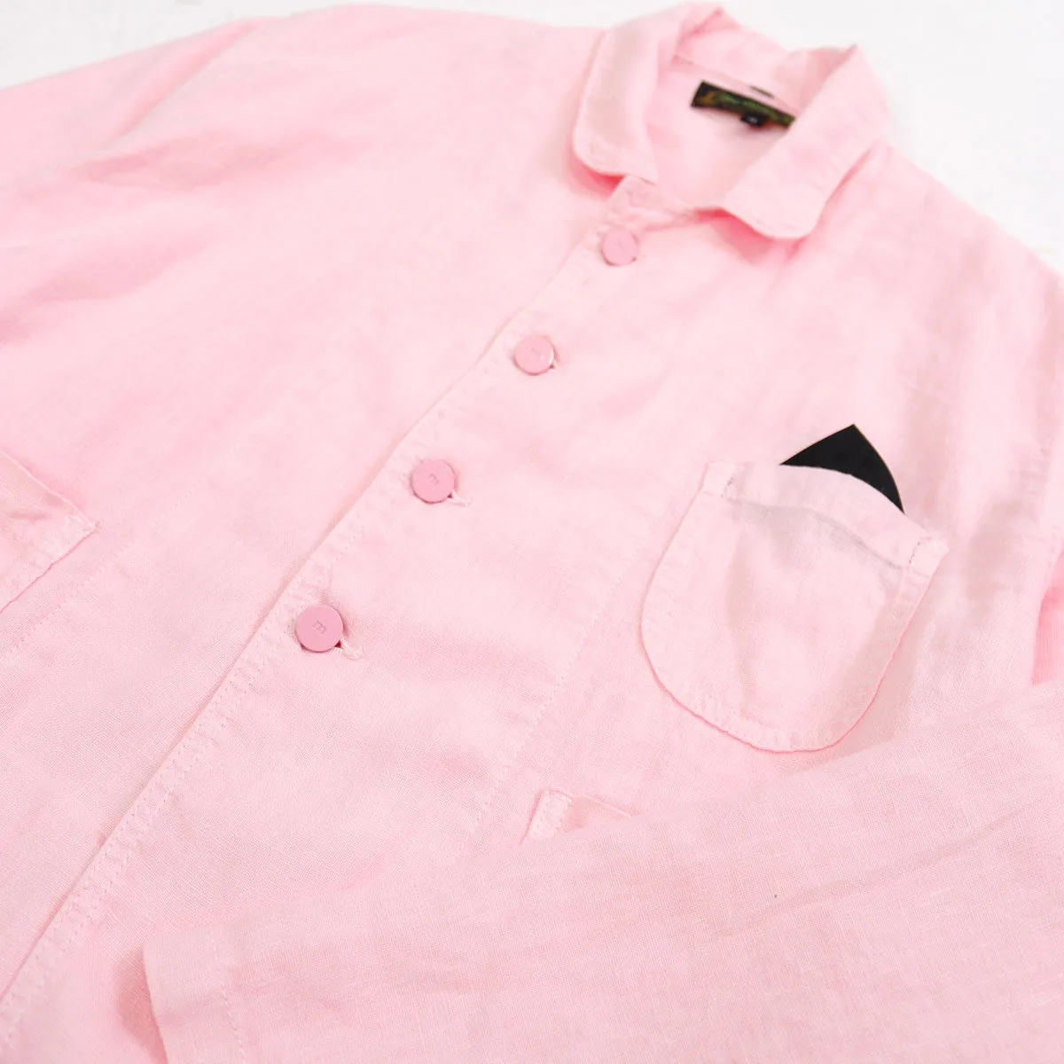 F.D.A. Bubblegum Linen Forager Coat *FINAL SALE sold by MEALS product image thumbnail 4