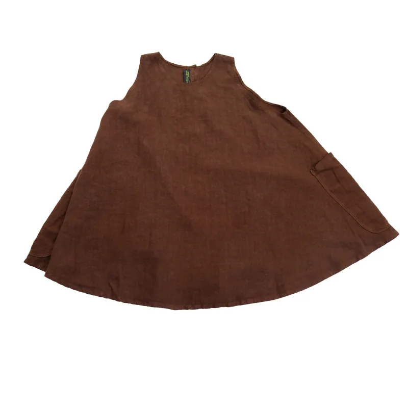 F.D.A. Chocolate Linen Cocktail Dress sold by MEALS