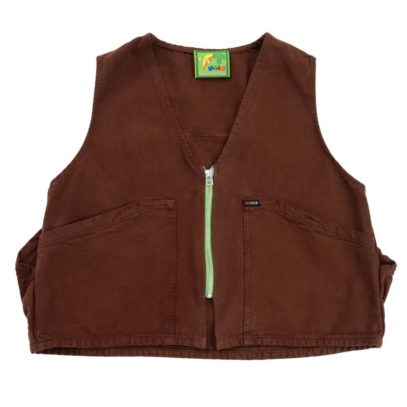 Chocolate Work Vest made by MEALS