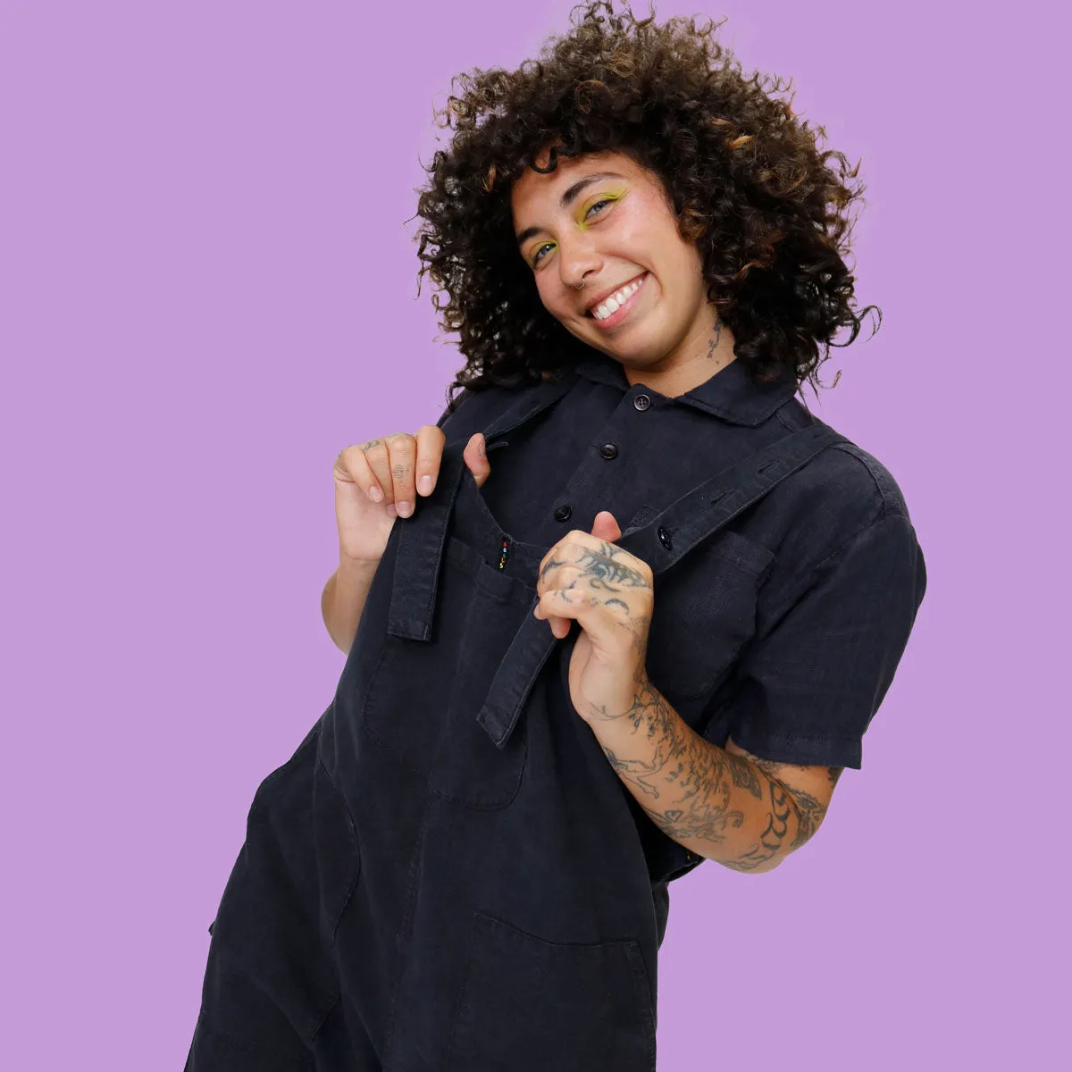 Black Sesame Overalls sold by MEALS product image thumbnail 2