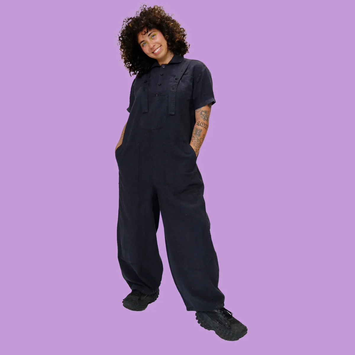 Black Sesame Overalls sold by MEALS product image thumbnail 3