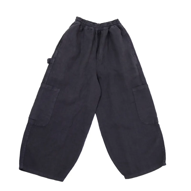 F.D.A. Black Sesame Linen Chef Pant sold by MEALS