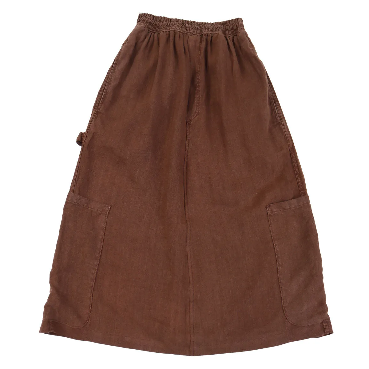 OOPS F.D.A Chocolate Linen Work Skirt FINAL SALE sold by MEALS