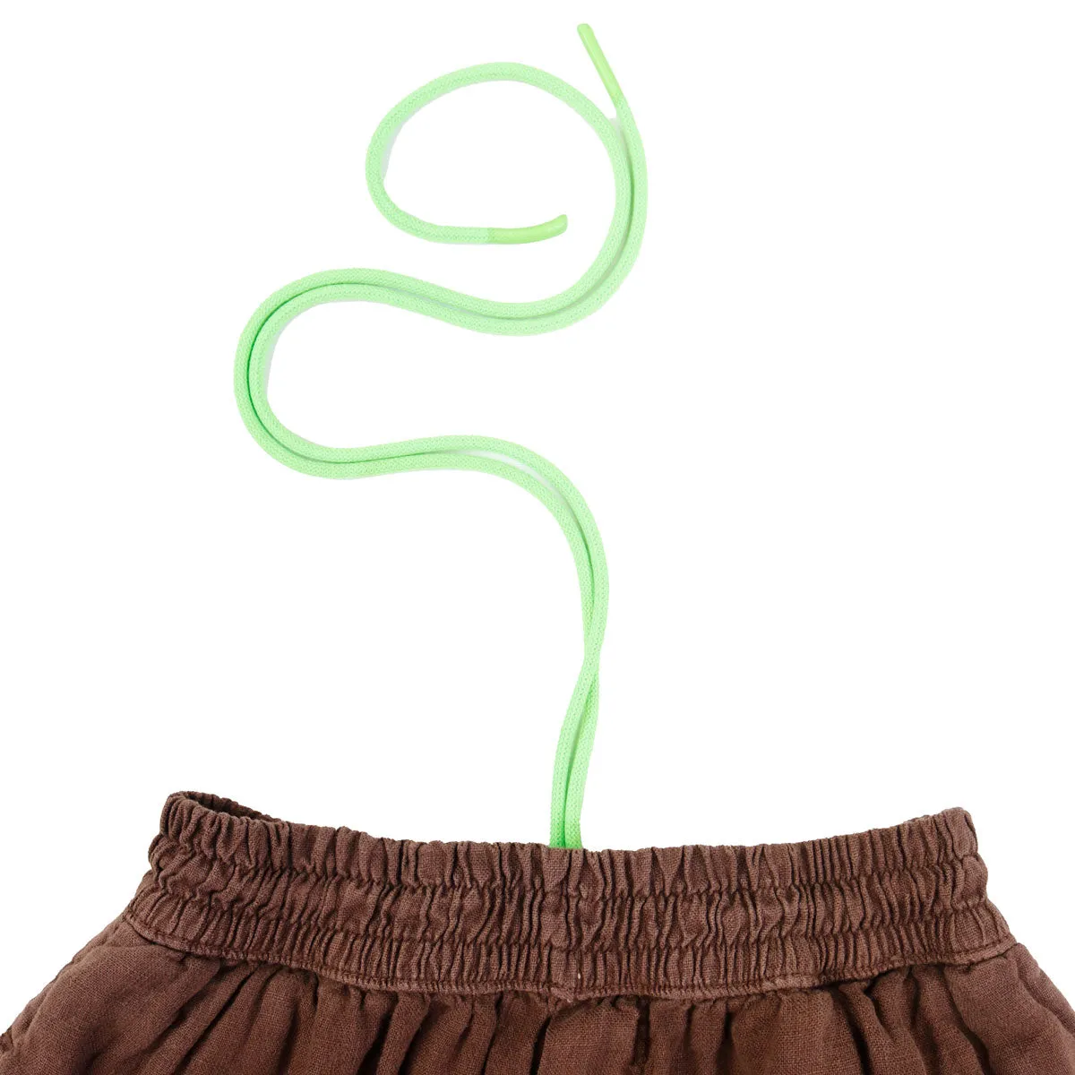 OOPS F.D.A Chocolate Linen Work Skirt FINAL SALE sold by MEALS product image thumbnail 5