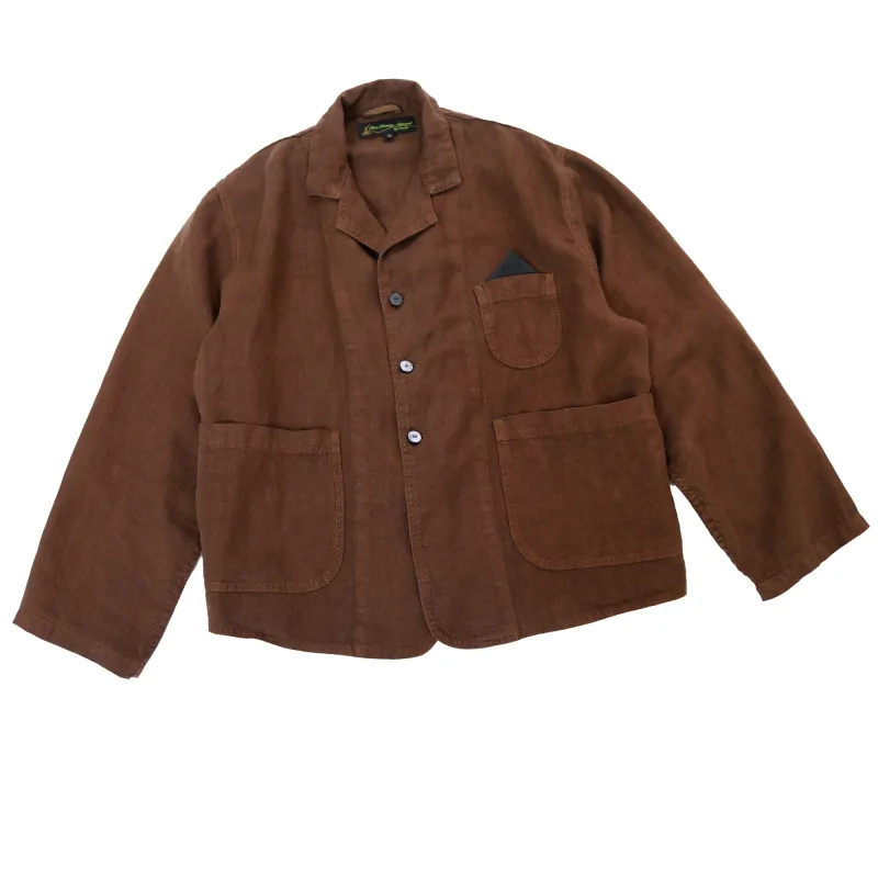 F.D.A. Chocolate Linen Dinner Jacket made by MEALS
