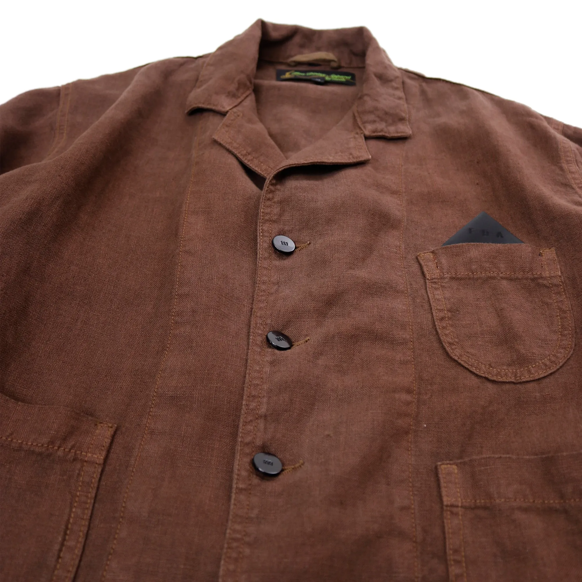 F.D.A. Chocolate Linen Dinner Jacket *FINAL SALE sold by MEALS product image thumbnail 3