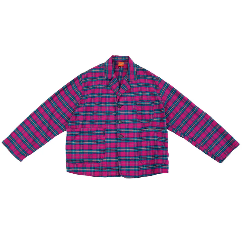 Raspberry Flannel Dinner Jacket made by MEALS