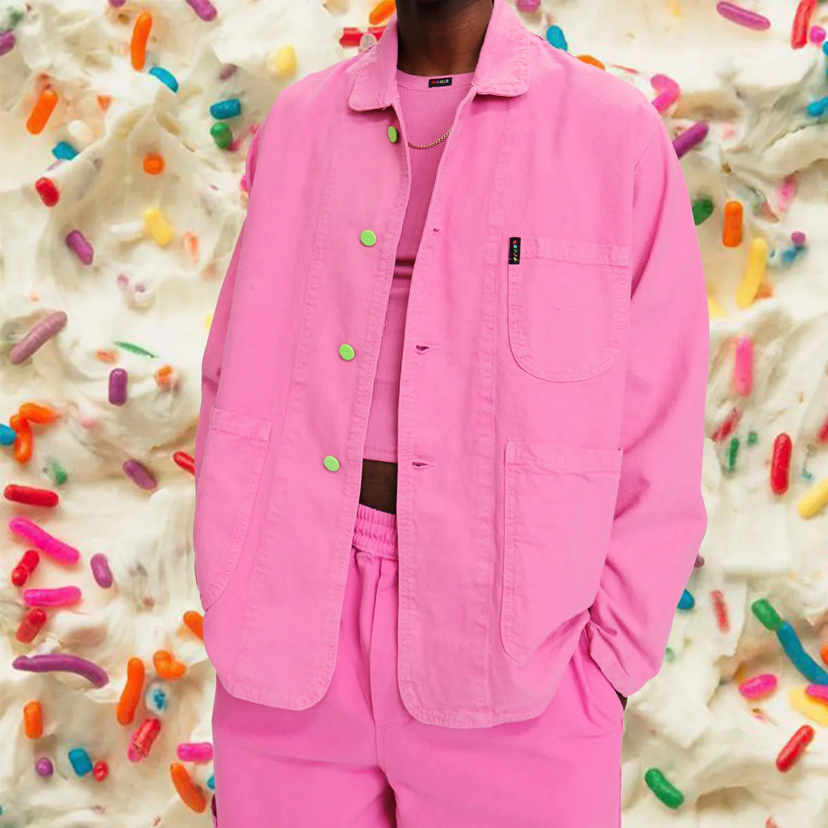 Donut Box Pink Forager Coat sold by MEALS product image thumbnail 3