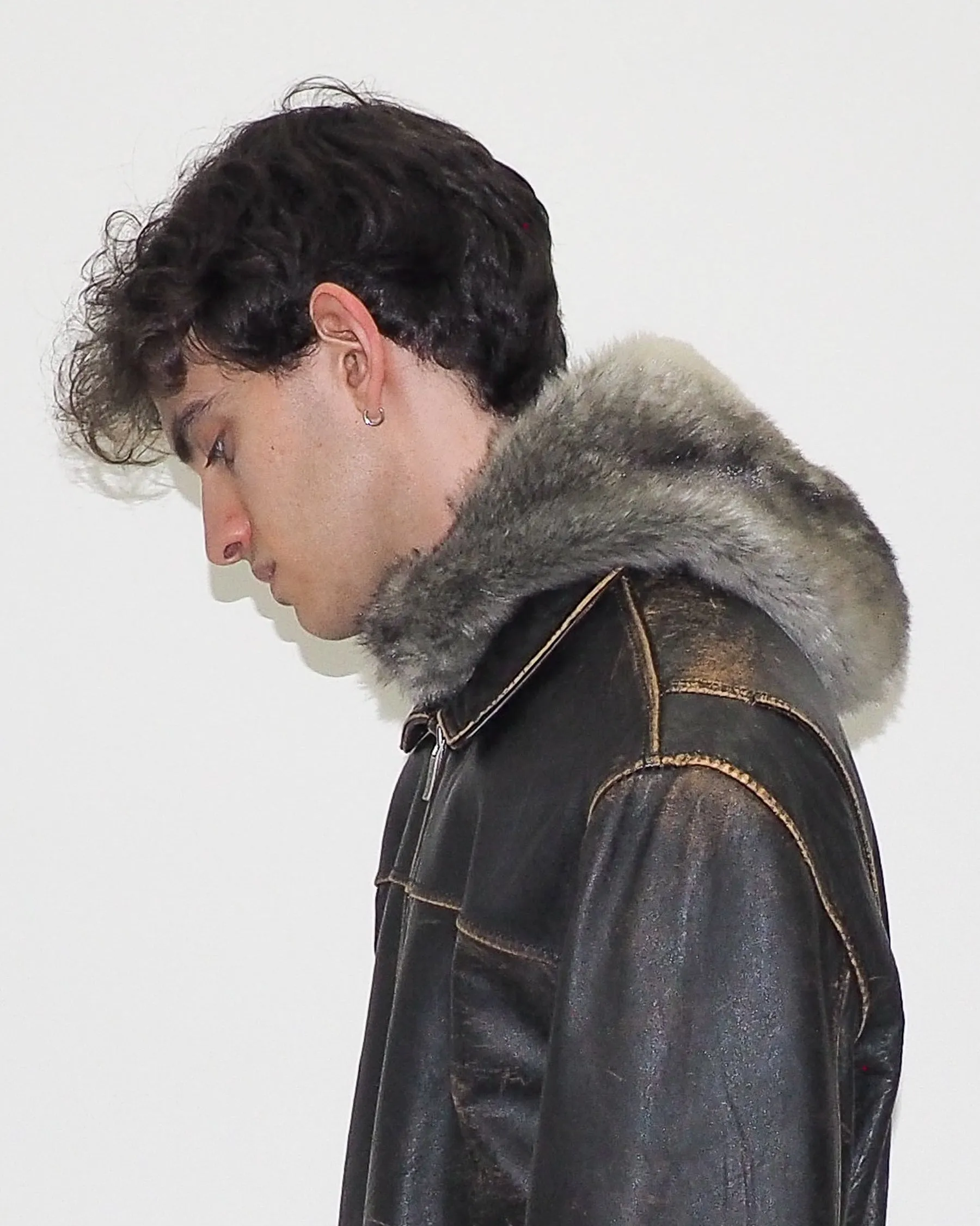 Sno Hood in Grey Faux Chinchilla sold by CLYDE product image thumbnail 5