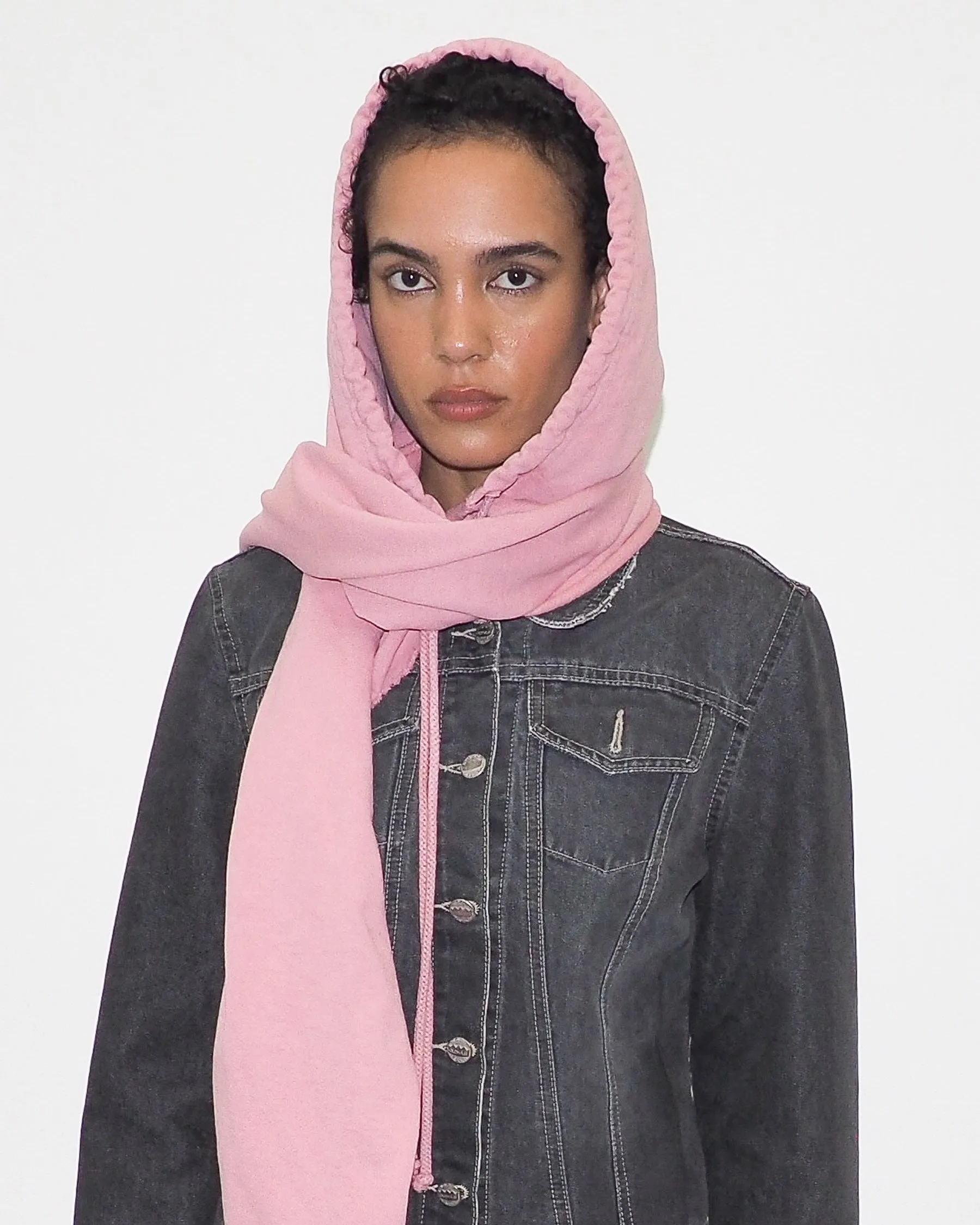 Clyde x Everybody.World Hoodie Scarf in Wild Rose sold by CLYDE product image thumbnail 4