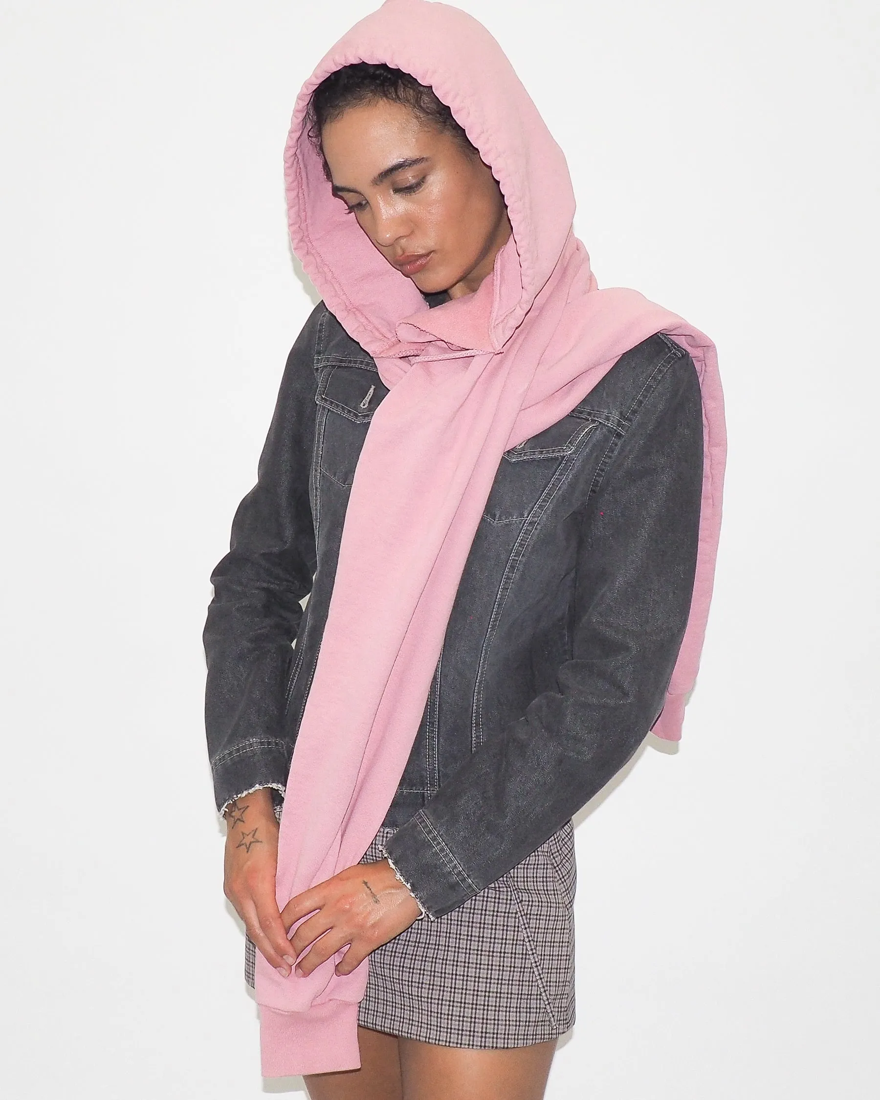 Clyde x Everybody.World Hoodie Scarf in Wild Rose sold by CLYDE product image thumbnail 5