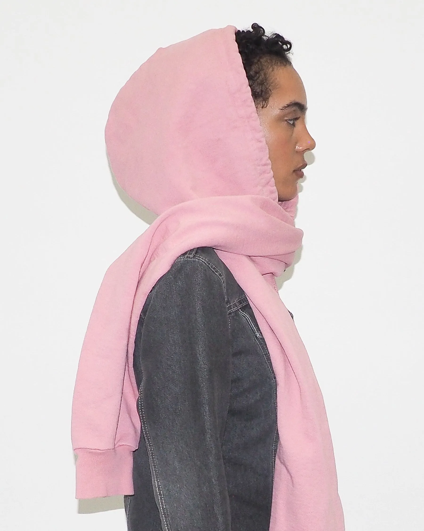 Clyde x Everybody.World Hoodie Scarf in Wild Rose sold by CLYDE product image thumbnail 2