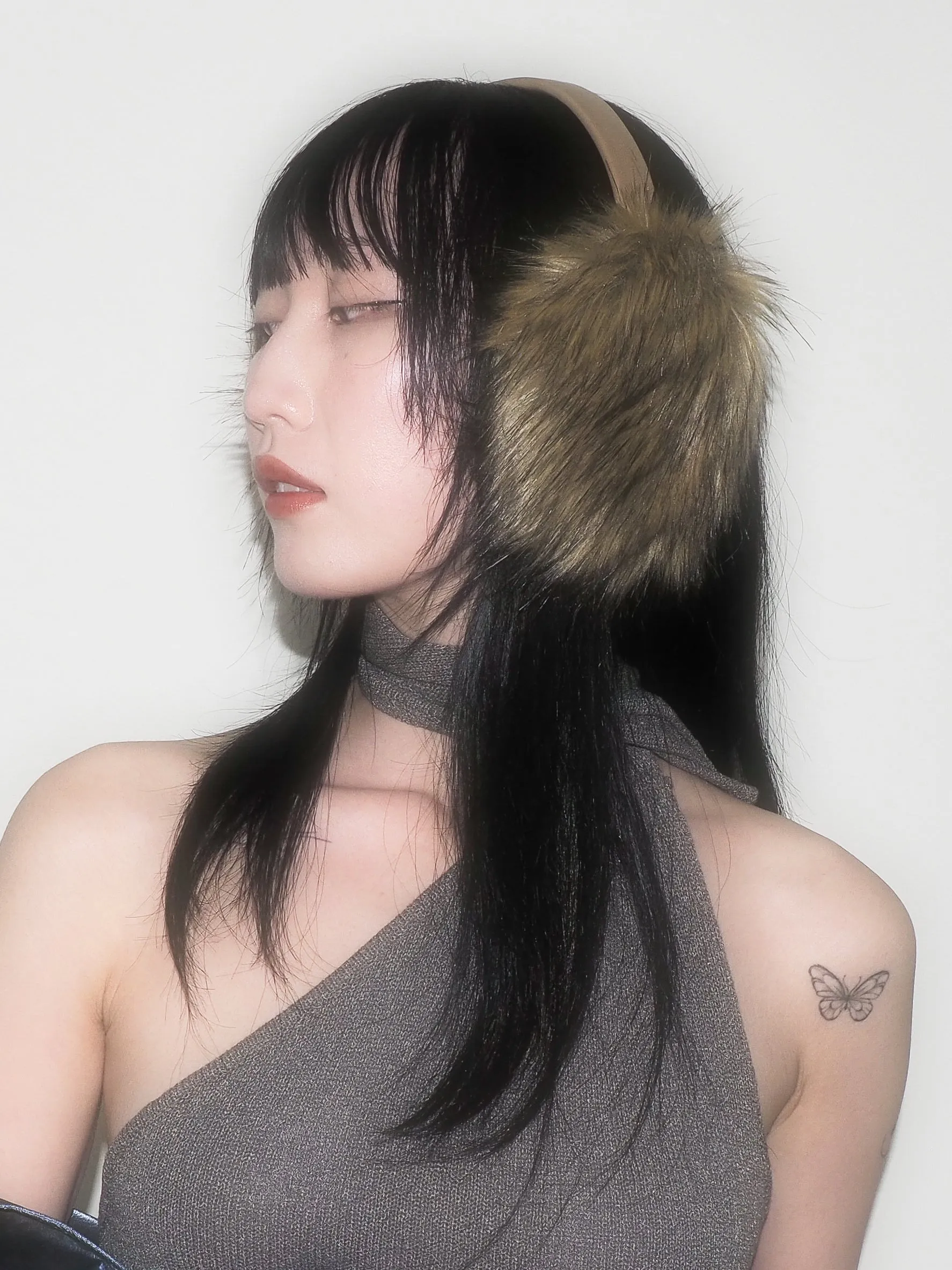 Ear Muffs in Tan Faux Fox sold by CLYDE product image thumbnail 4
