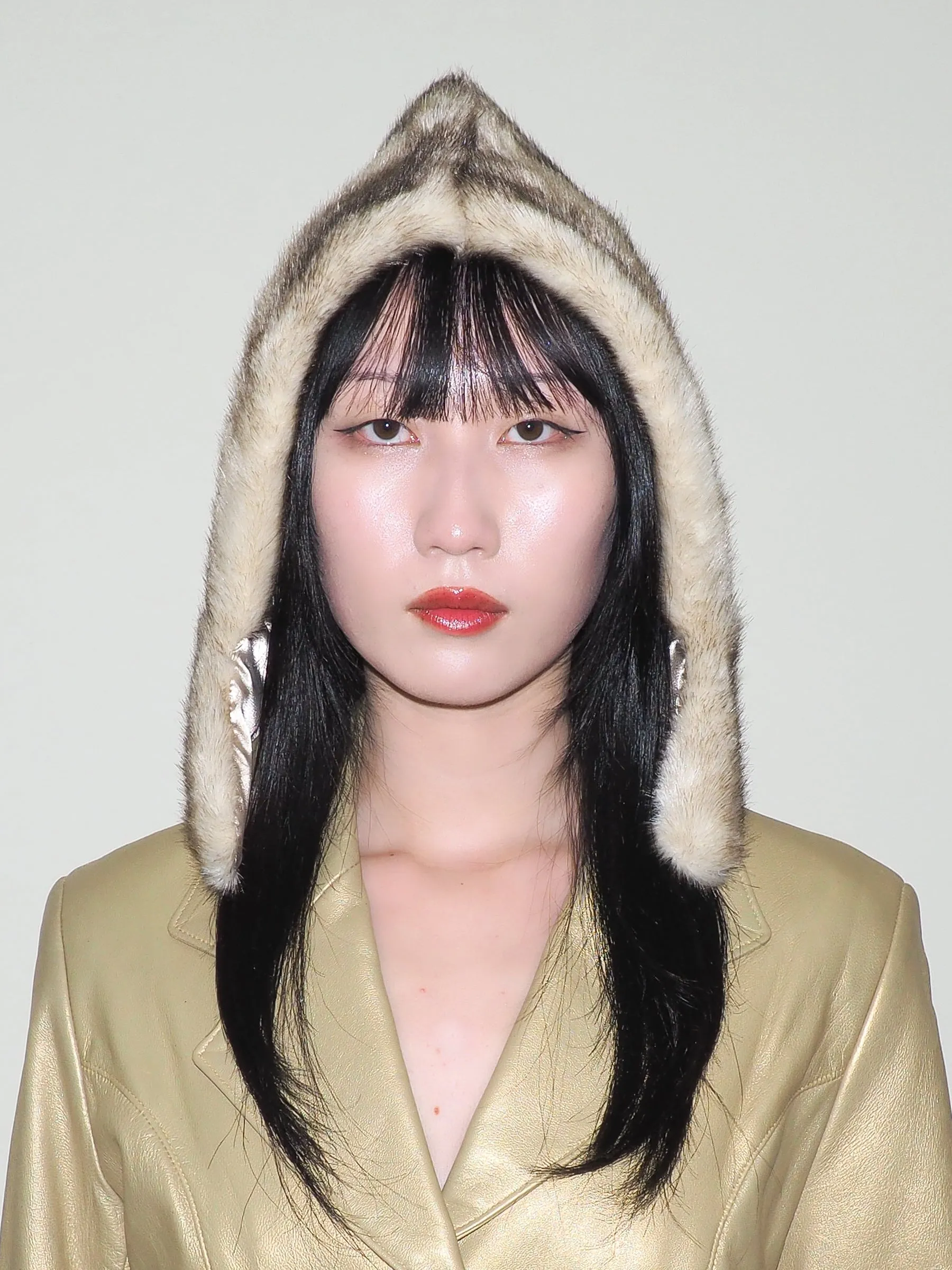 Sno Hood in Cream Faux Chinchilla sold by CLYDE product image thumbnail 2