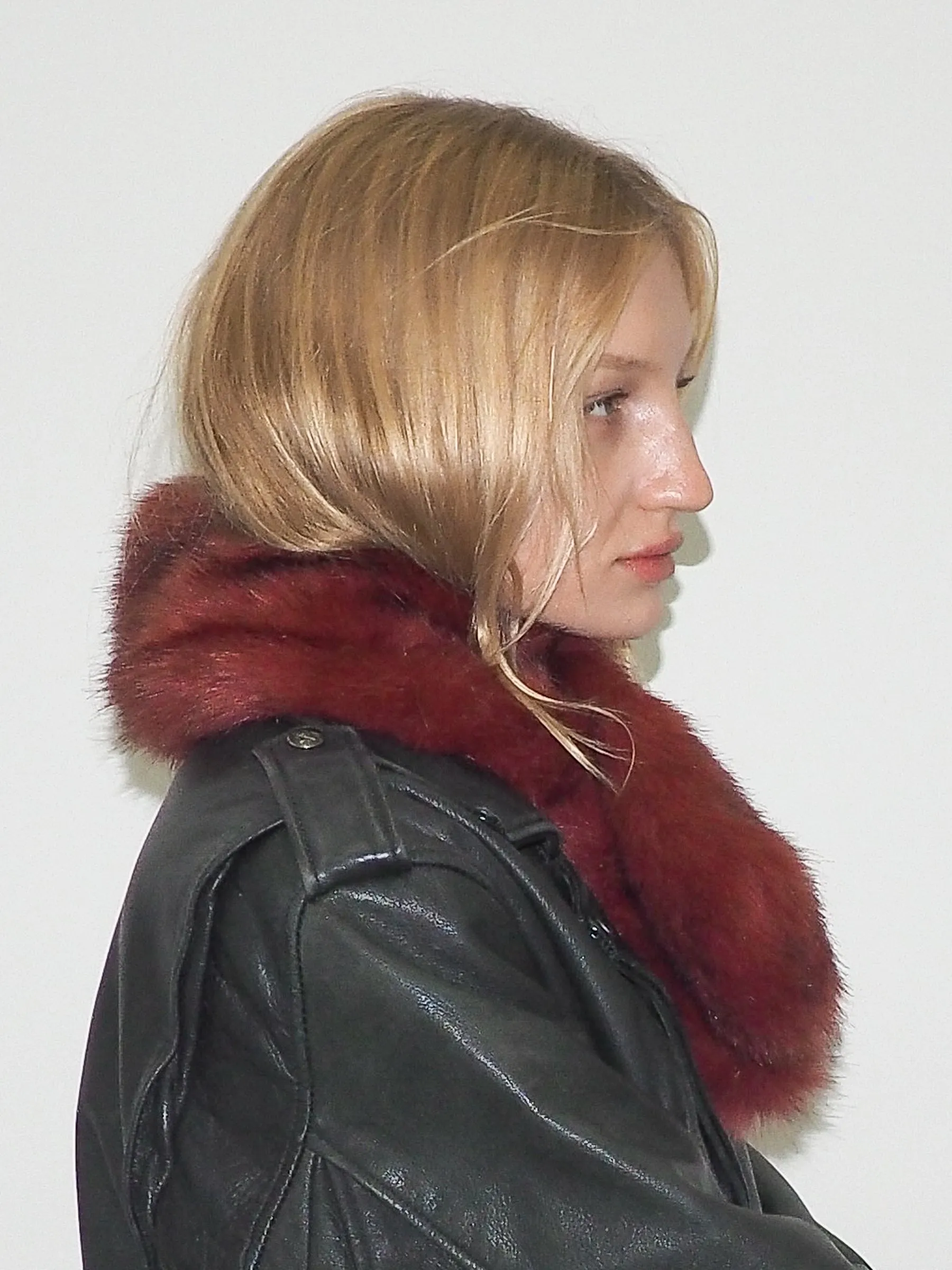 Sue Scarf in Red Faux Fox sold by CLYDE product image thumbnail 3