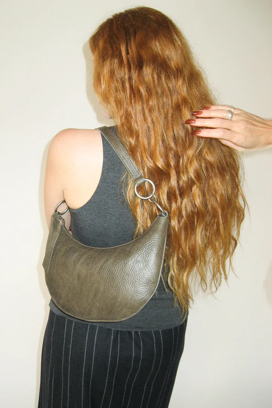 Goa Bag in Bog Green Leather sold by CLYDE product image thumbnail 3