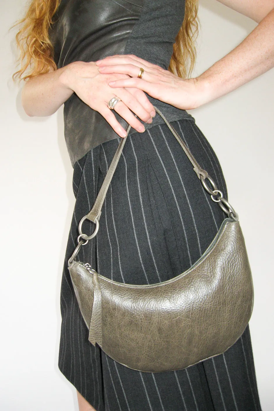 Goa Bag in Bog Green Leather sold by CLYDE