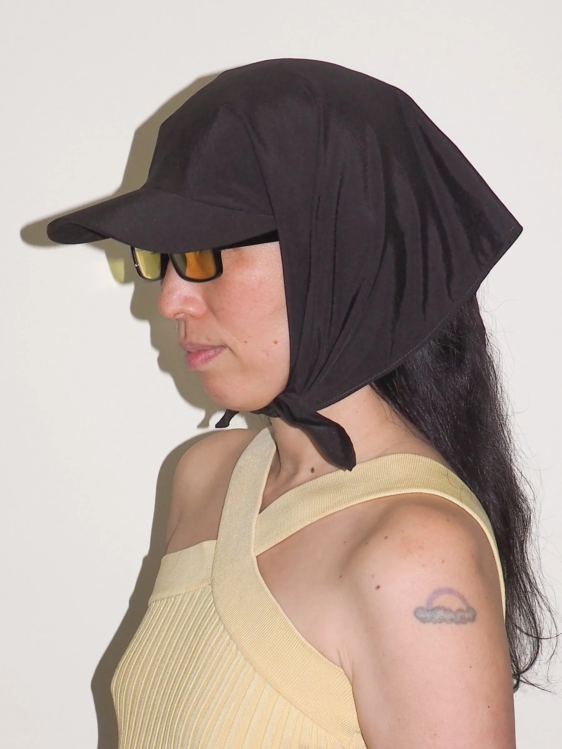 Brim Scarf in Black Nylon sold by CLYDE product image thumbnail 2