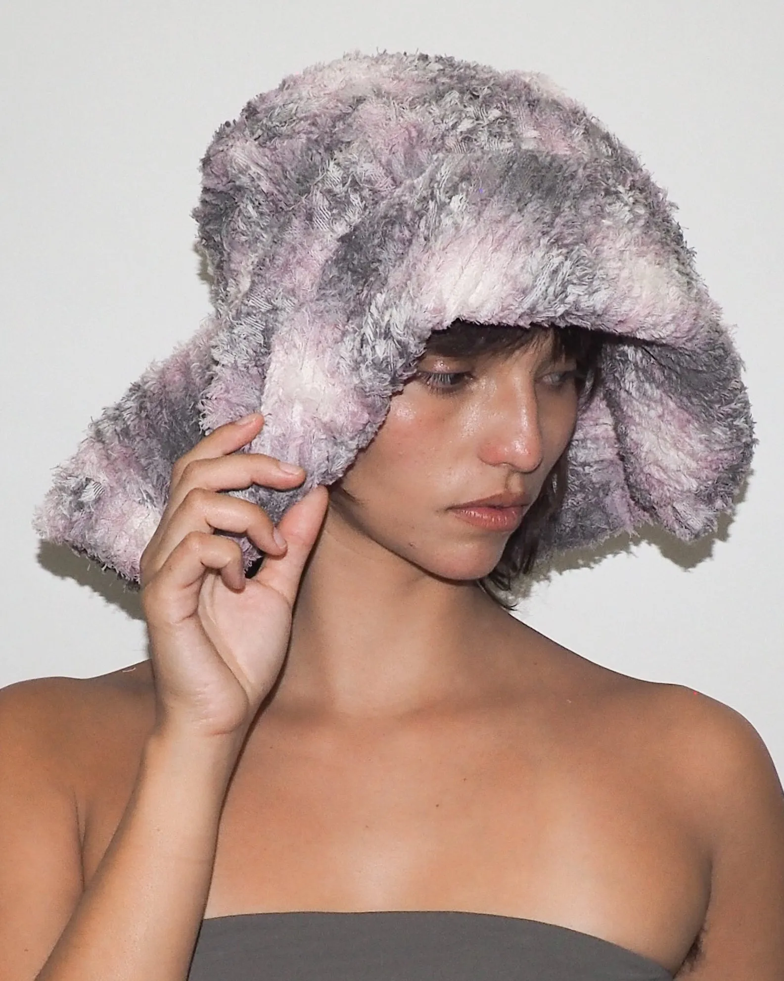 Collina Strada x Clyde Mala Hat in Lavender Plaid sold by CLYDE product image thumbnail 3