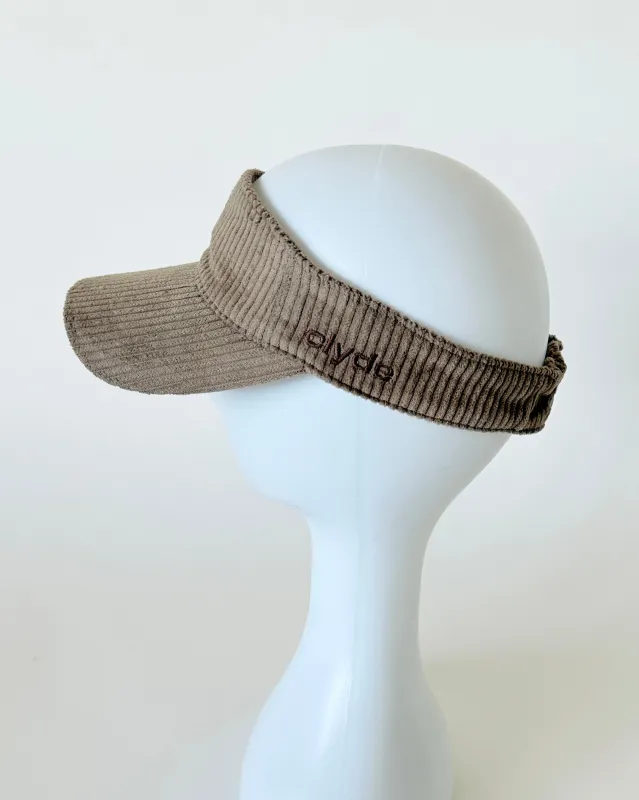 Sport Visor in Khaki Corduroy made by CLYDE