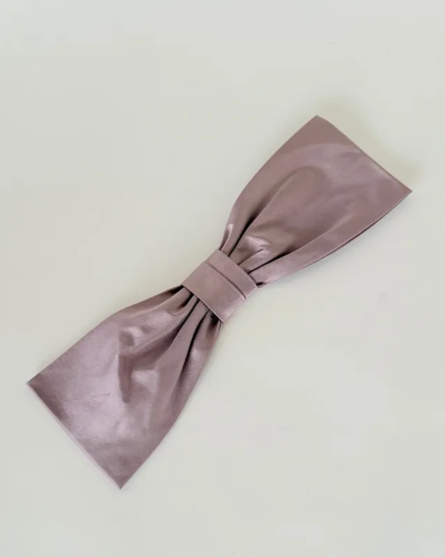 Silk Dupioni Hair Bow Lavender made by CLYDE
