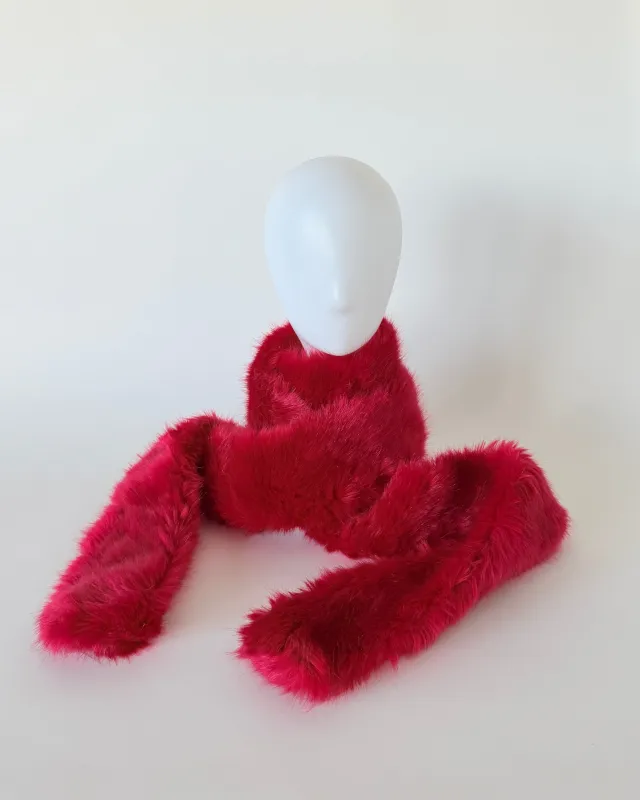 Boa Scarf Red Fox made by CLYDE