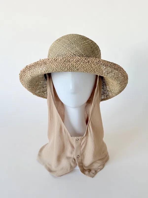 Doze Hat in Seagrass with Neck Cover made by CLYDE