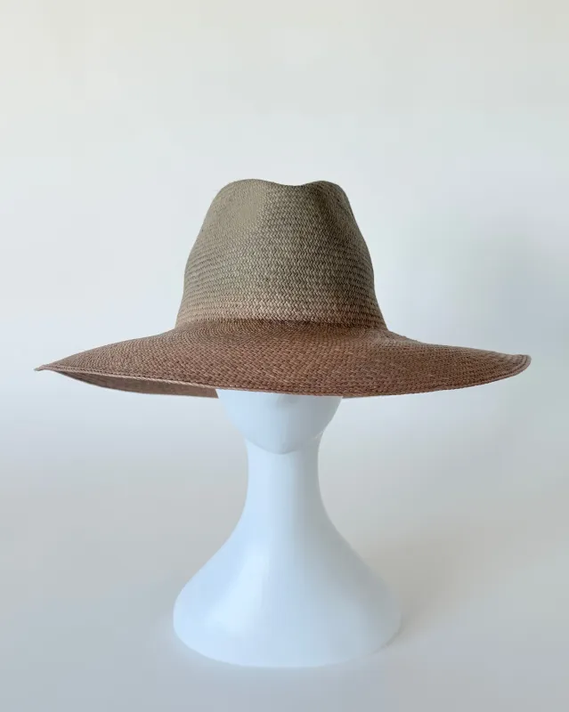 Caro Hat in Gray Toquilla Straw made by CLYDE