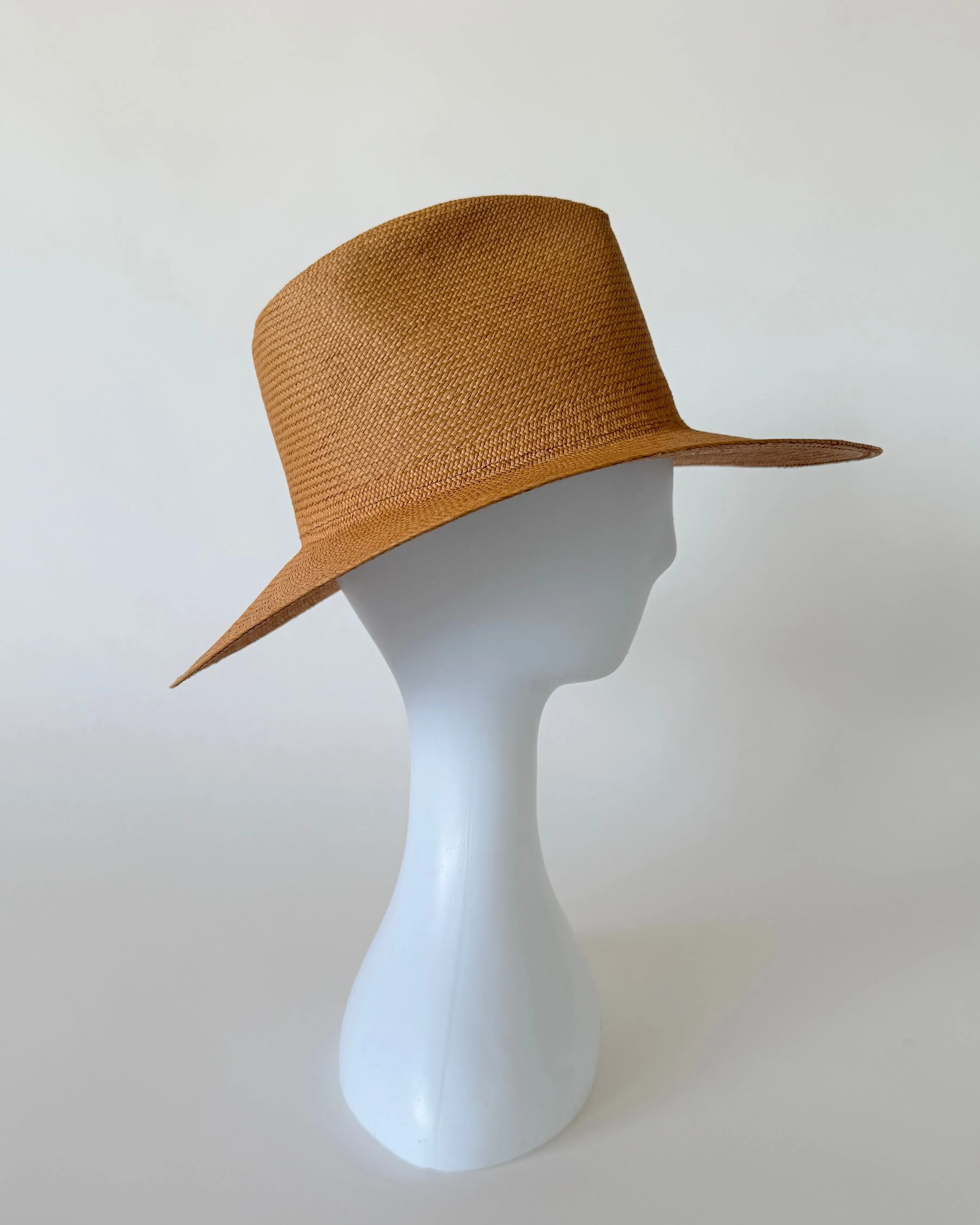 Caro Hat in Caramel Toquilla Straw sold by CLYDE product image thumbnail 2