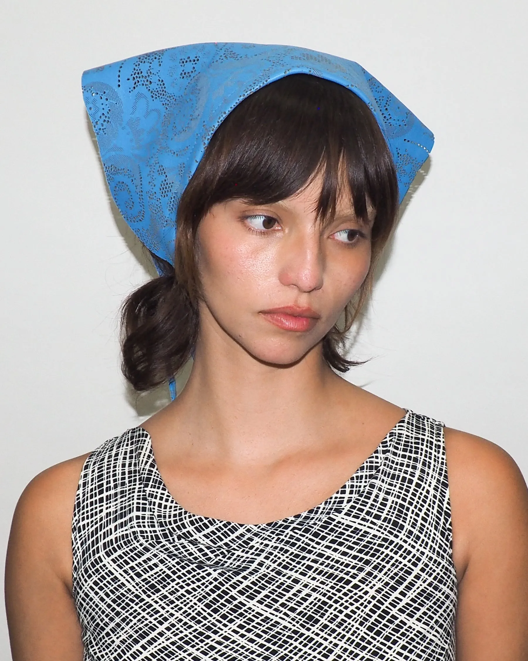 Vita Scarf in Lazer Cut Azure Lambskin sold by CLYDE product image thumbnail 3