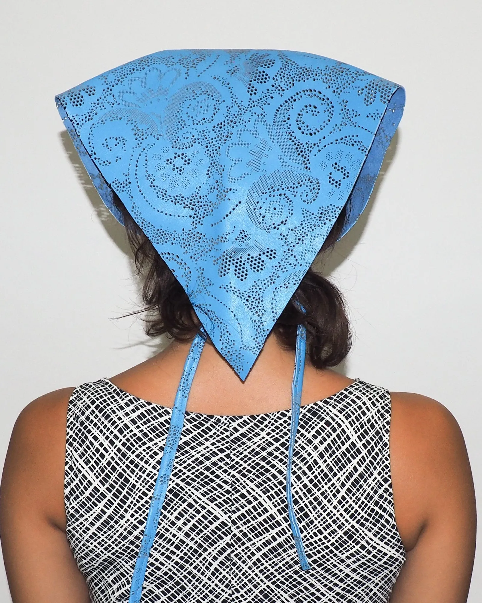 Vita Scarf in Lazer Cut Azure Lambskin sold by CLYDE product image thumbnail 2