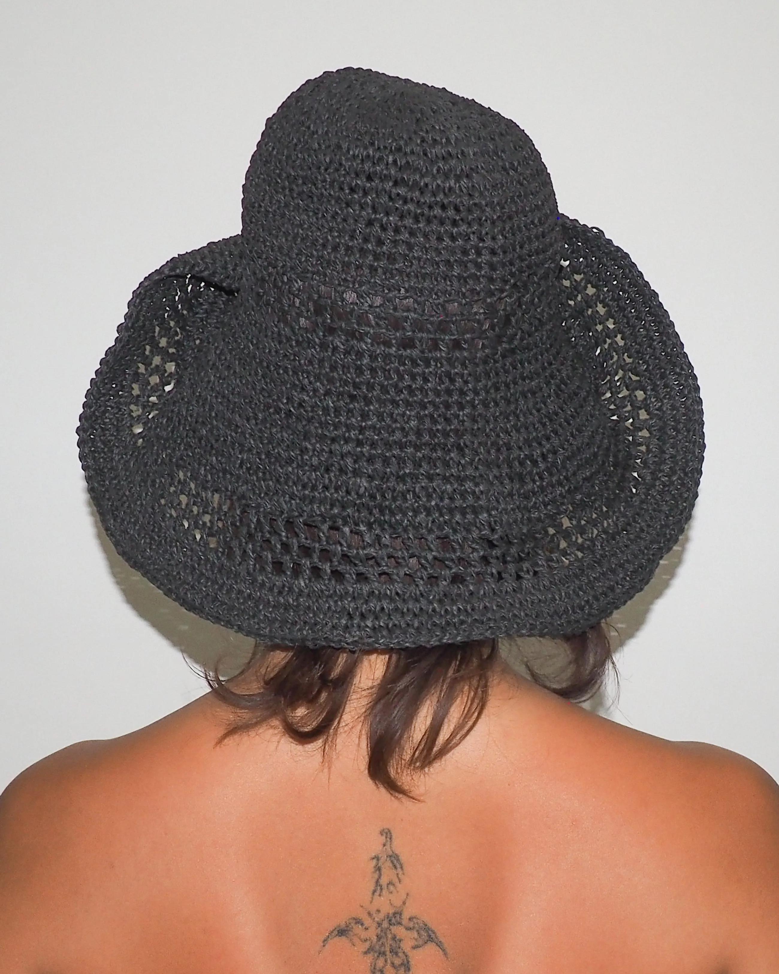 Utopia Hat in Black Seagrass sold by CLYDE product image thumbnail 4
