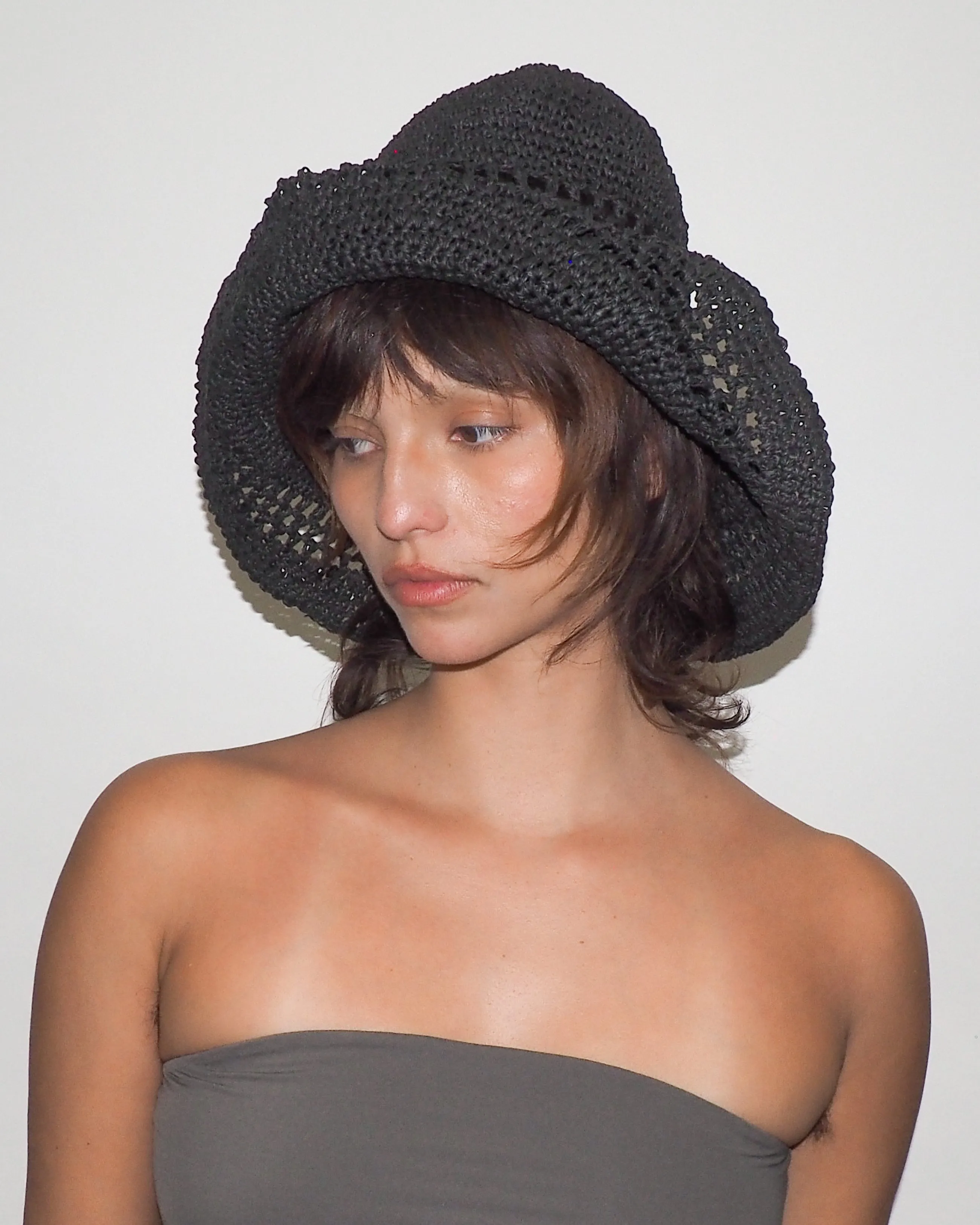 Utopia Hat in Black Seagrass sold by CLYDE product image thumbnail 3
