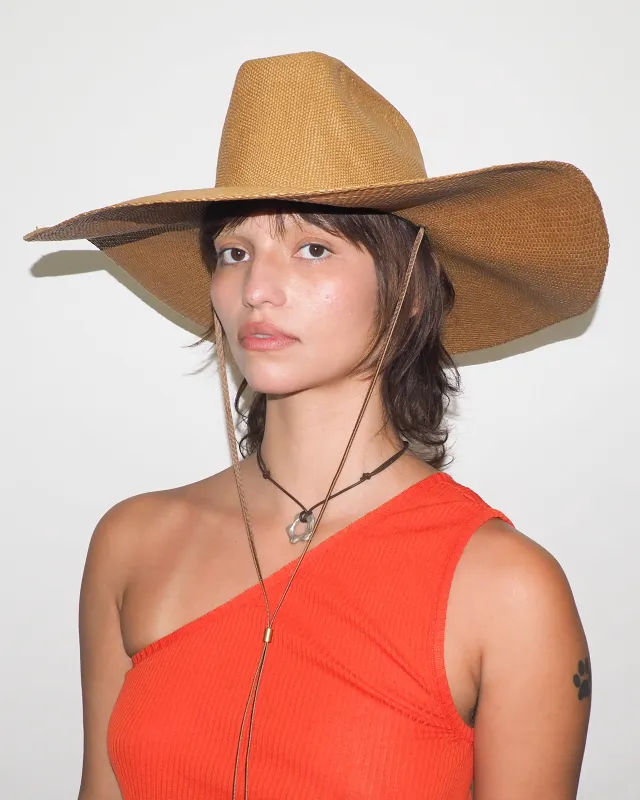 Ange Hat in Tiger Eye made by CLYDE