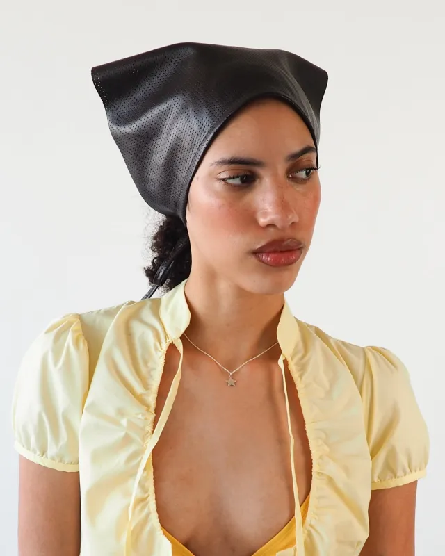 Vita Scarf in Espresso Periorated made by CLYDE