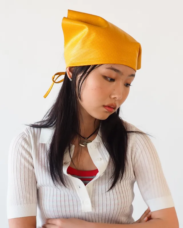 Vita Scarf in Yellow Perforated made by CLYDE